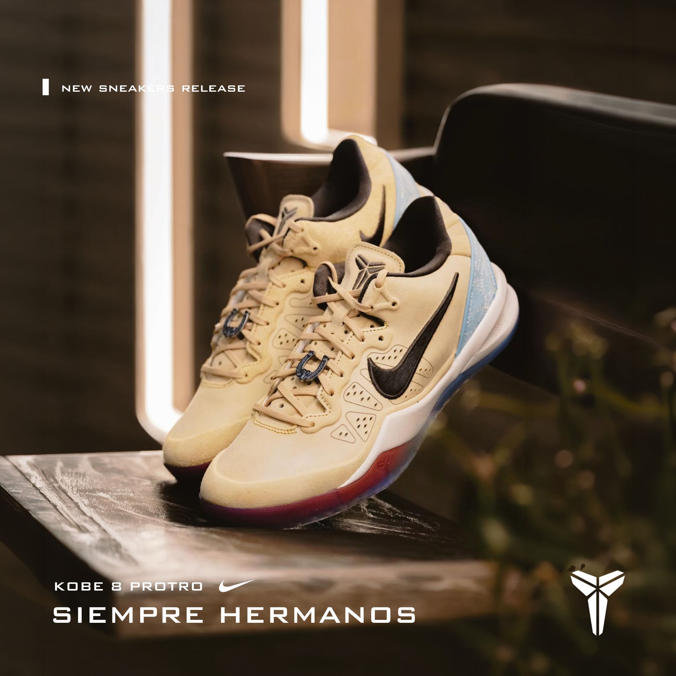 NICEDAY 代購 Nike Kobe 8 Protro Siempre Mio 淺米色 卡其色 舒適 科比 老大 低筒 籃球鞋 IM1820-100