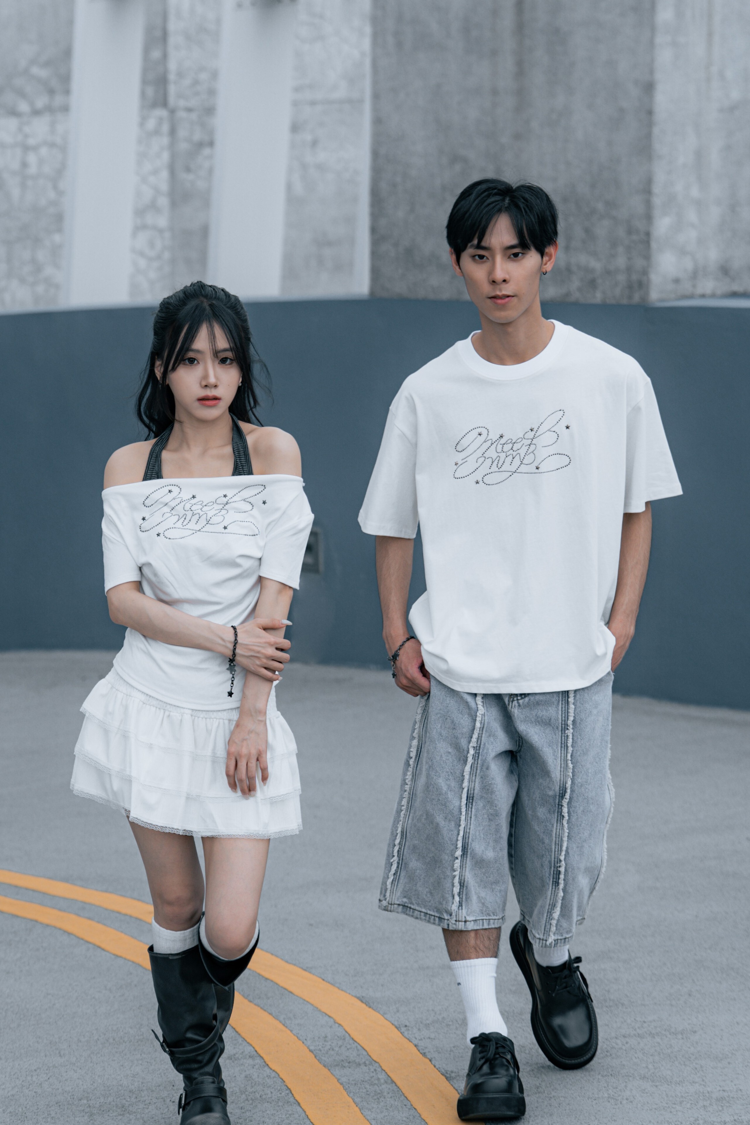 MOOSxMMB燙鑽工藝上衣