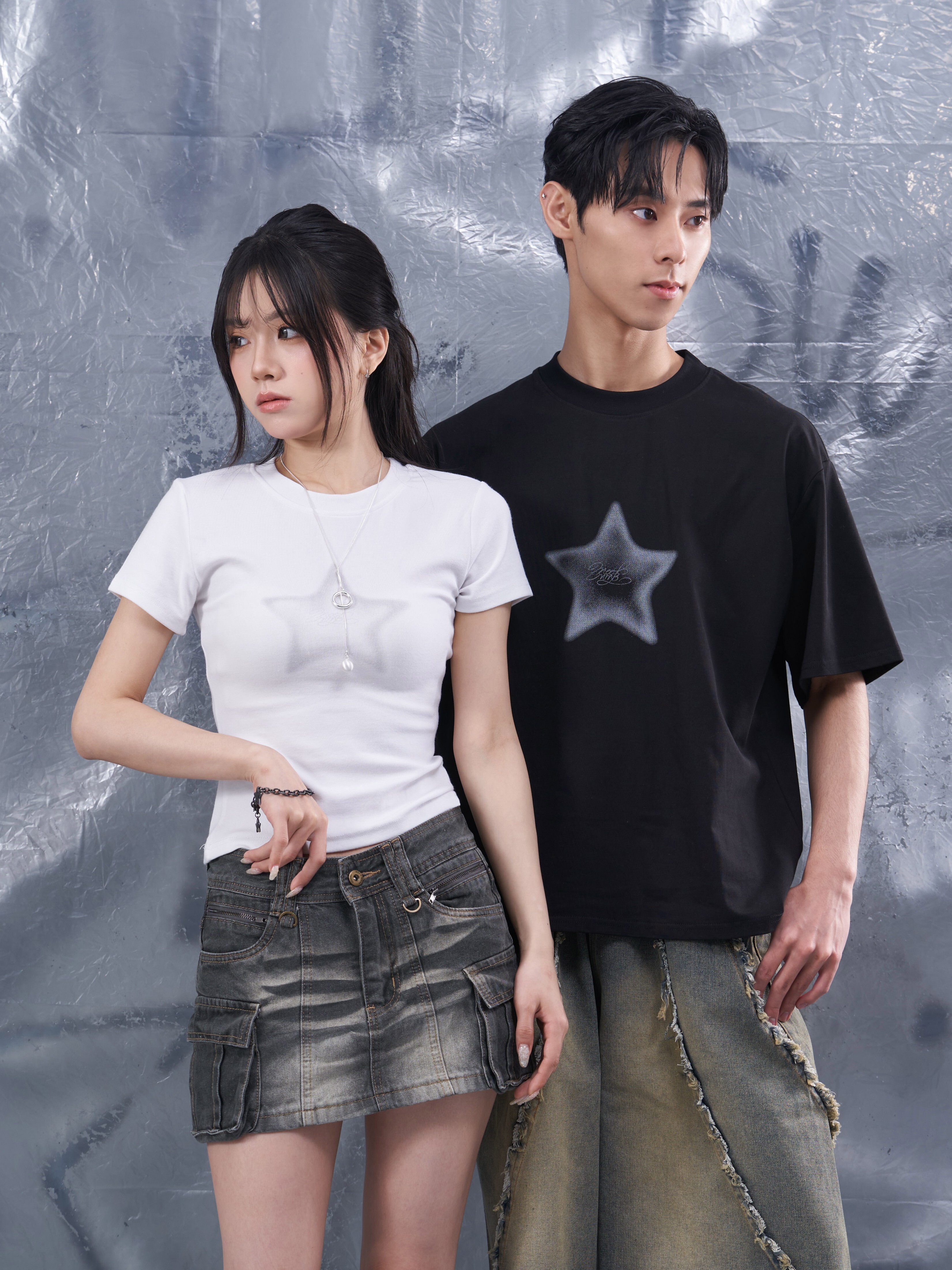 MOOSxMMB星星短袖上衣