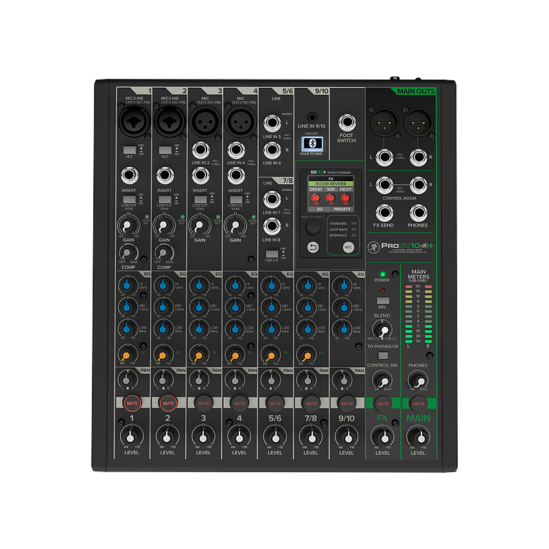 Mackie ProFX10v3+｜效果混音器