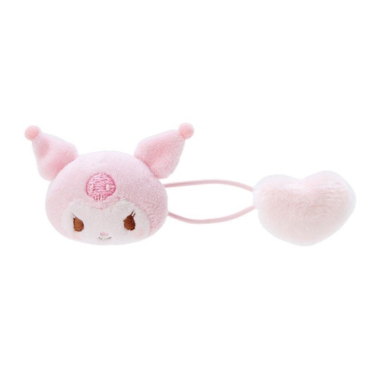 日本 Sanrio 粉紅心心 公仔頭橡根 髮圈