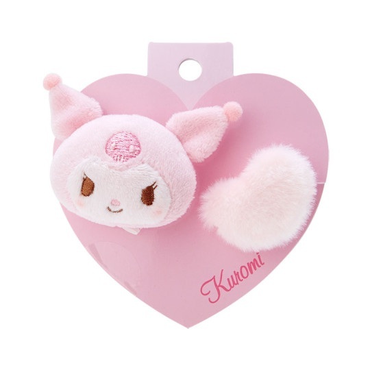 日本 Sanrio 粉紅心心 公仔頭橡根 髮圈