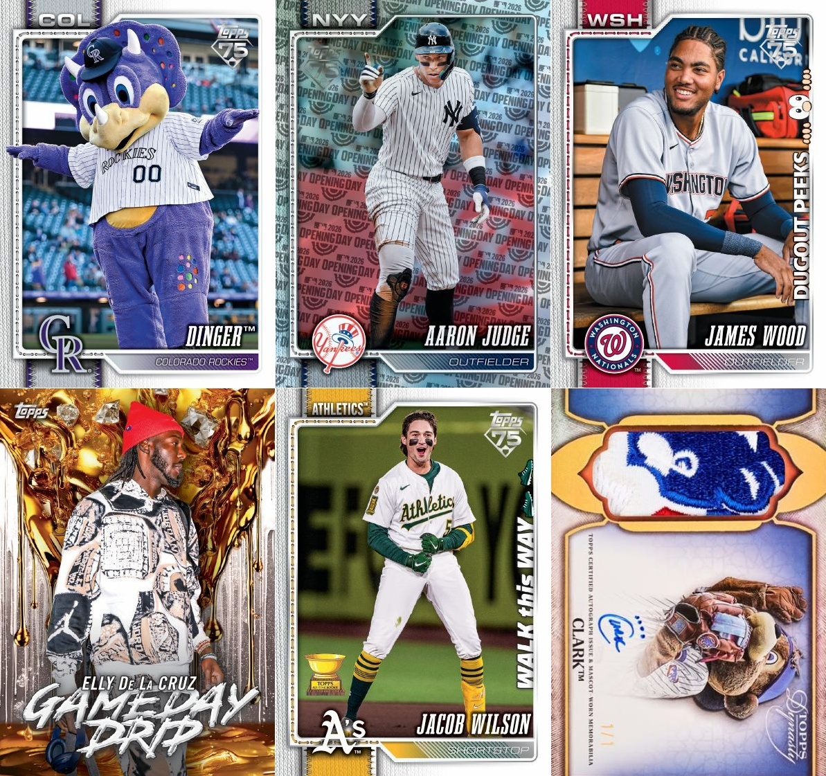Topps 2026 Series 1 Celebration Baseball Mega Box 球員卡 卡盒