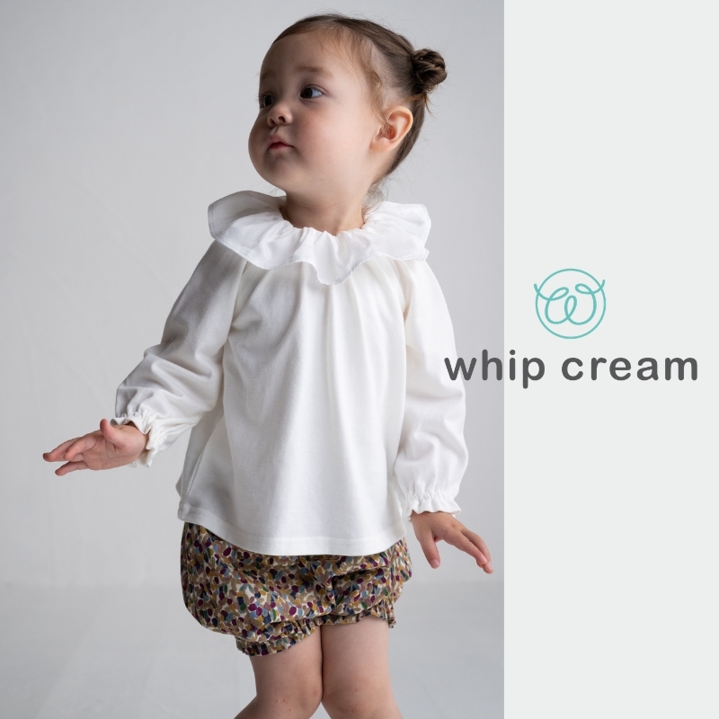 【日本 whip cream】荷葉邊上衣