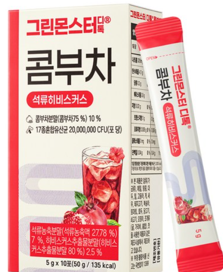 CR260504-M16 D-TOC KOMBUCHA  乳酸菌排毒廋身康普茶 - 紅石榴洛神花 5gx10ea EXP:2027.8