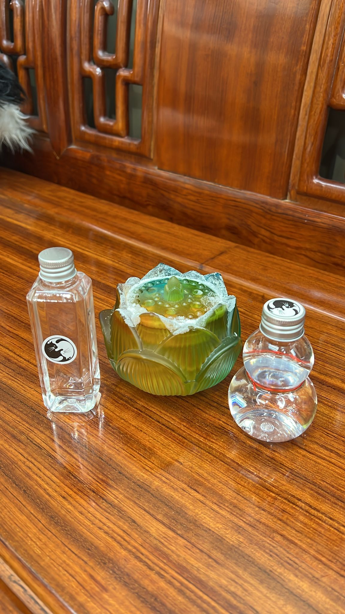 0504PAT22-PATSIS-ACCS-蓮花安忍水套裝  化解流年五黃大病位或(二黑病位)   (1支50ml 安忍水+ 葫蘆形50ml 安忍水)  （A22）
