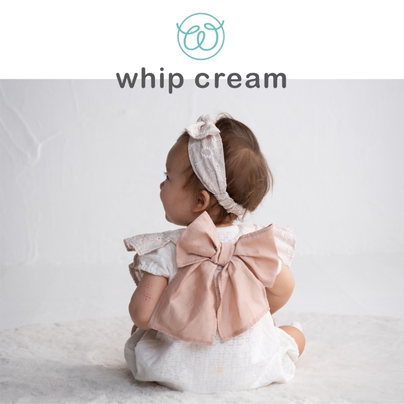 【日本 whip cream】典雅蝴蝶結圍兜