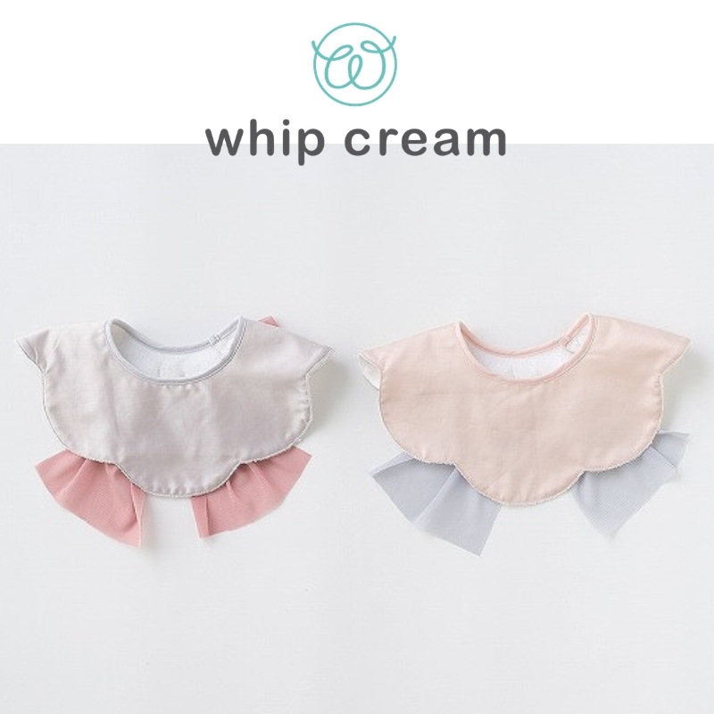 【日本 whip cream】花朵蝴蝶結圍兜