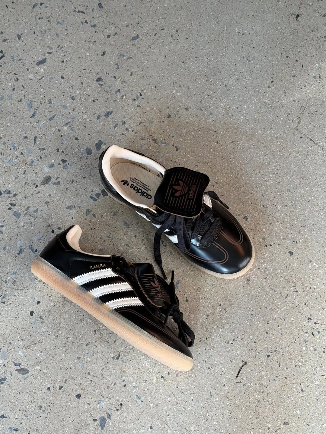 Adidas Originals Samba LT 日本限定 黑色 古銅 翻蓋 長鞋舌 男女 復古鞋 HQ9248