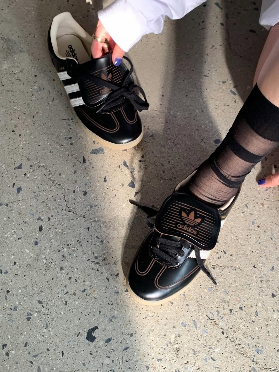 Adidas Originals Samba LT 日本限定 黑色 古銅 翻蓋 長鞋舌 男女 復古鞋 HQ9248
