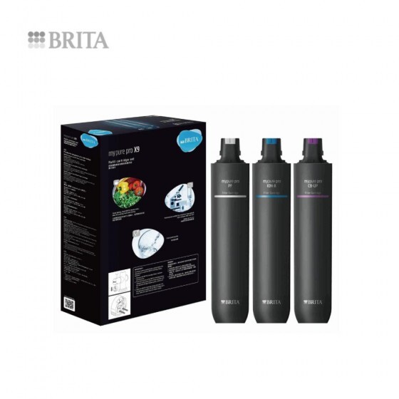 BRITA mypure pro X9 Replacement Filter Set (Hard Water Softening)