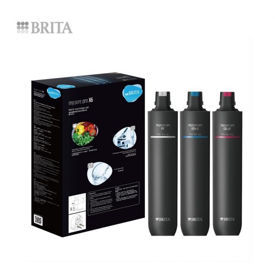 BRITA mypure pro X6 Replacement Filter Set (Hard Water Softening)