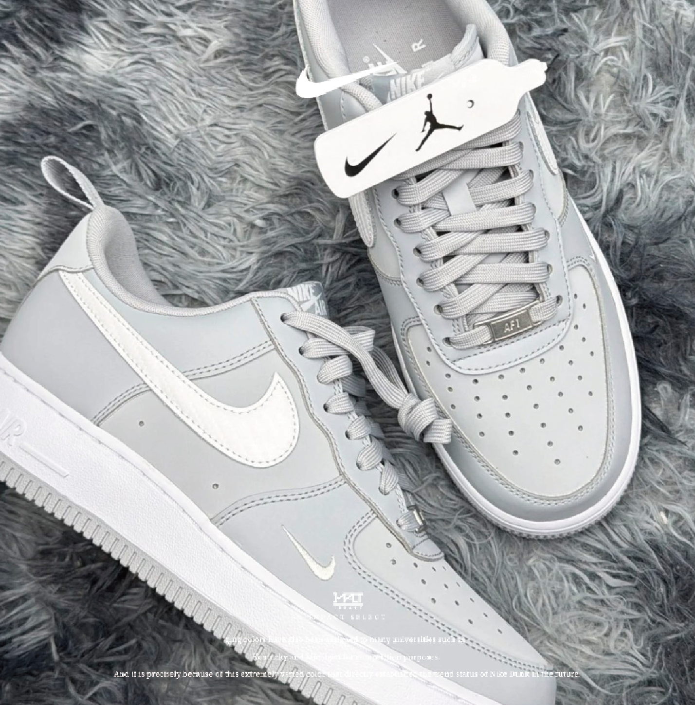 Nike Air Force 1 北極熊 灰白 霧灰 高冷 小白勾  IR5599-002