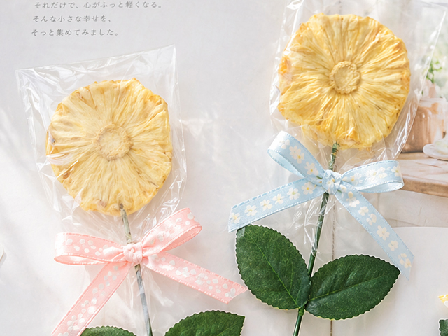 幸福果舖 Taste Sweety - 鳳梨朵朵-造型水果乾花束