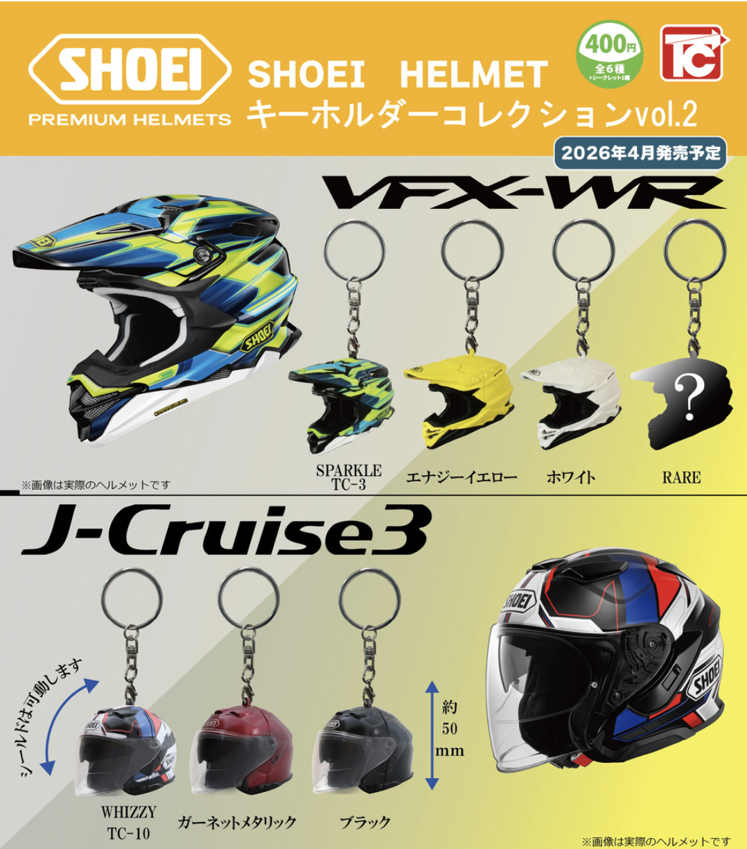 【現貨】Shoei Helmet 電單車頭盔扭蛋vol.2(全6種)