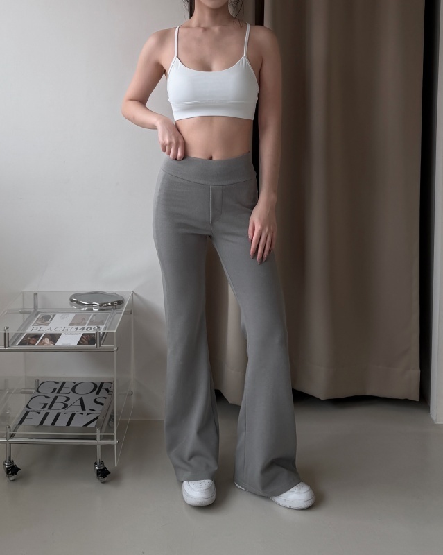 No drama pants 歐美休閒喇叭褲 / 橄欖灰