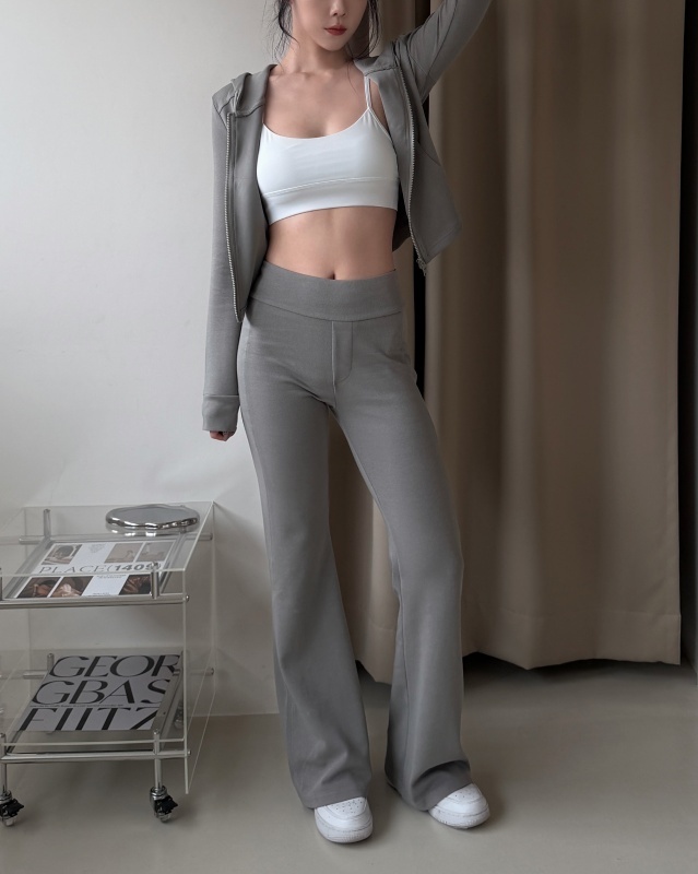 No drama pants 歐美休閒喇叭褲 / 橄欖灰