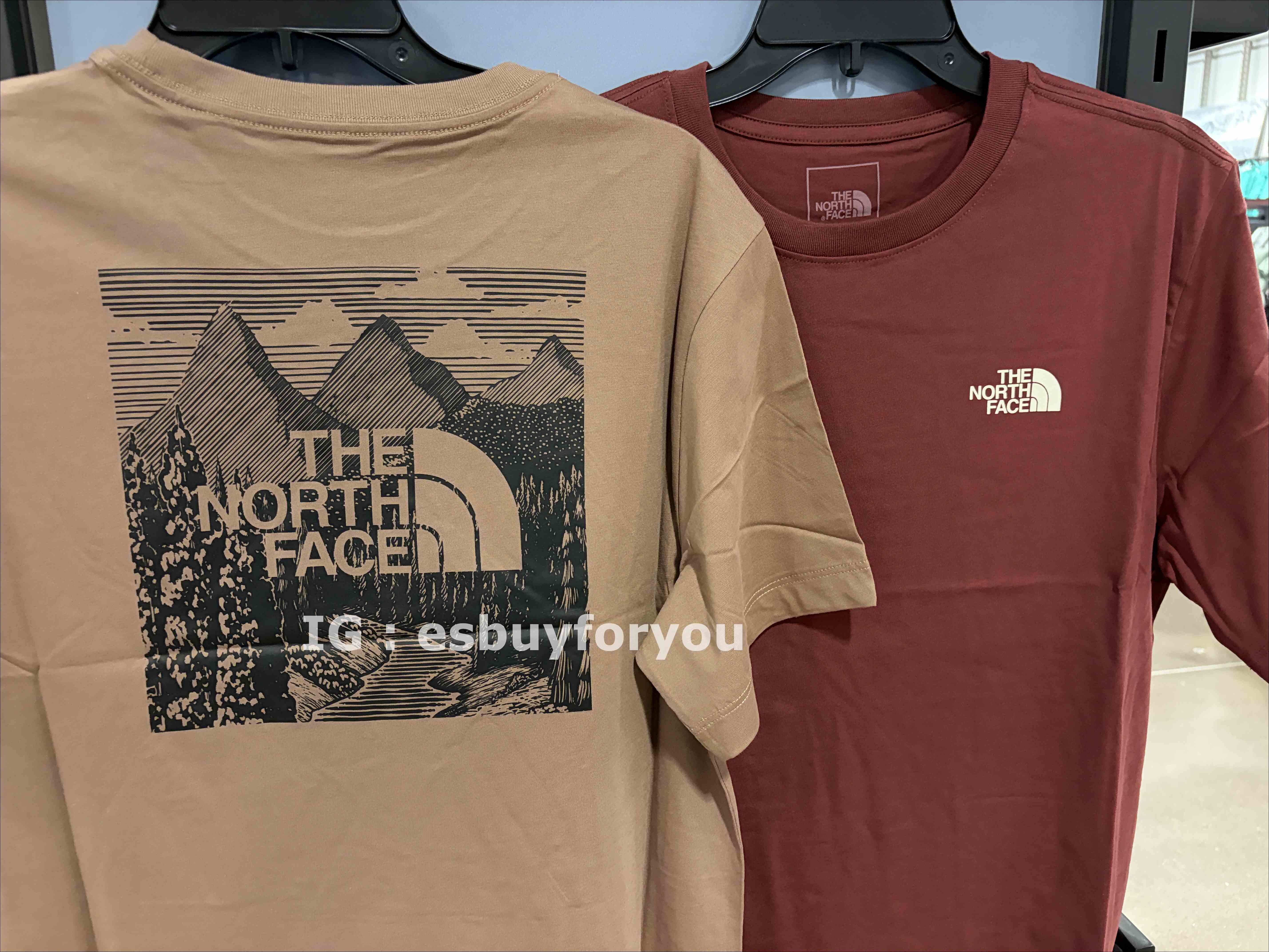 THE NORTH FACE 男大人 山脈BOX 正反圖 短TEE (2色)
