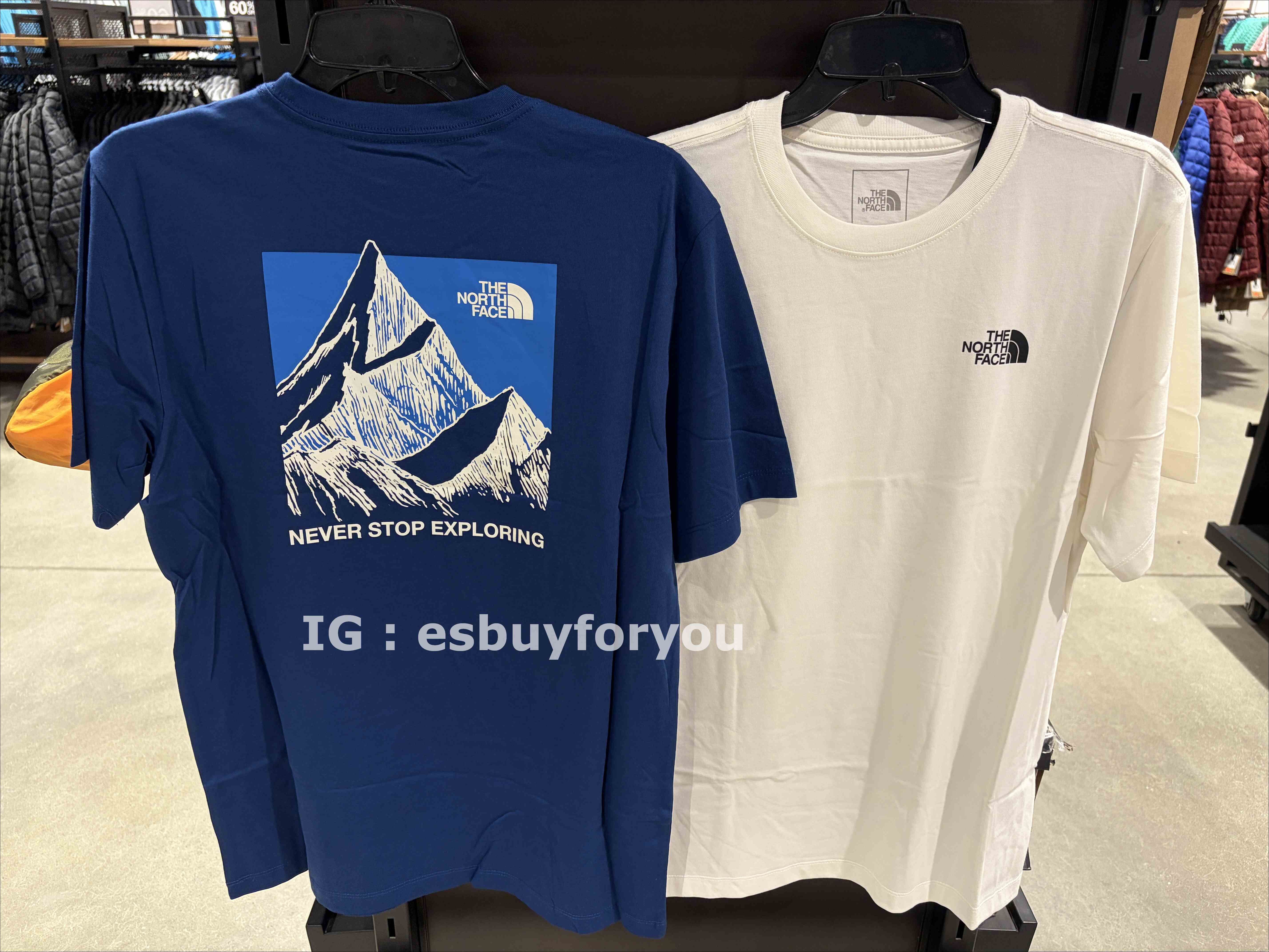 THE NORTH FACE 男大人 造型雪山 正反圖 短TEE (2色)