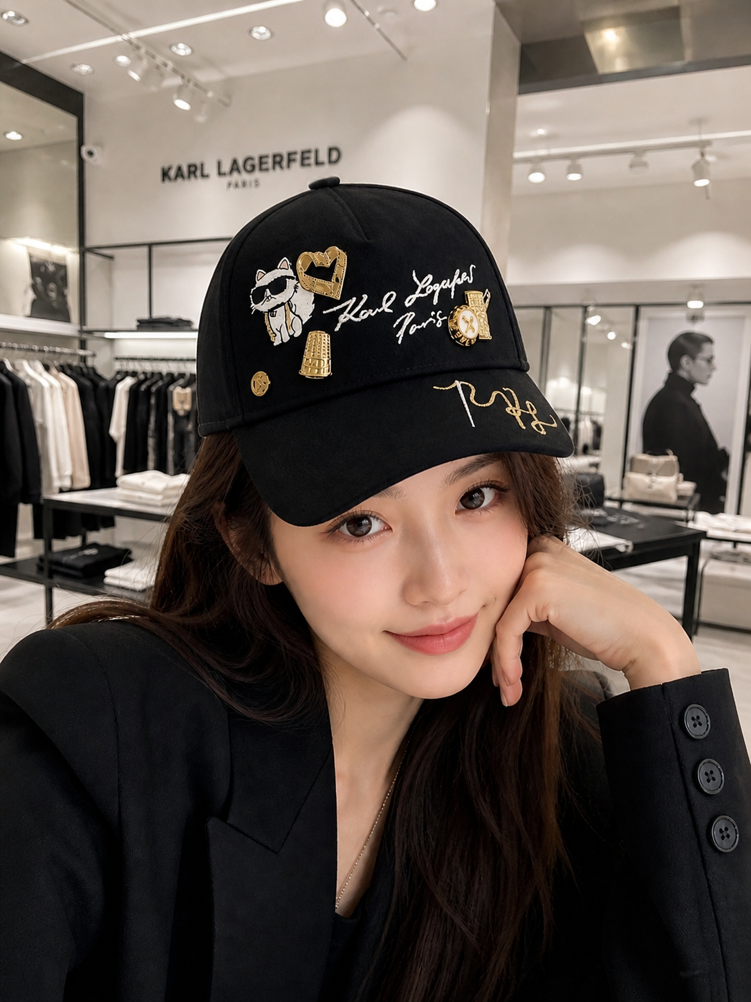 OBS456 Karl Atelier Adjustable Baseball Cap
