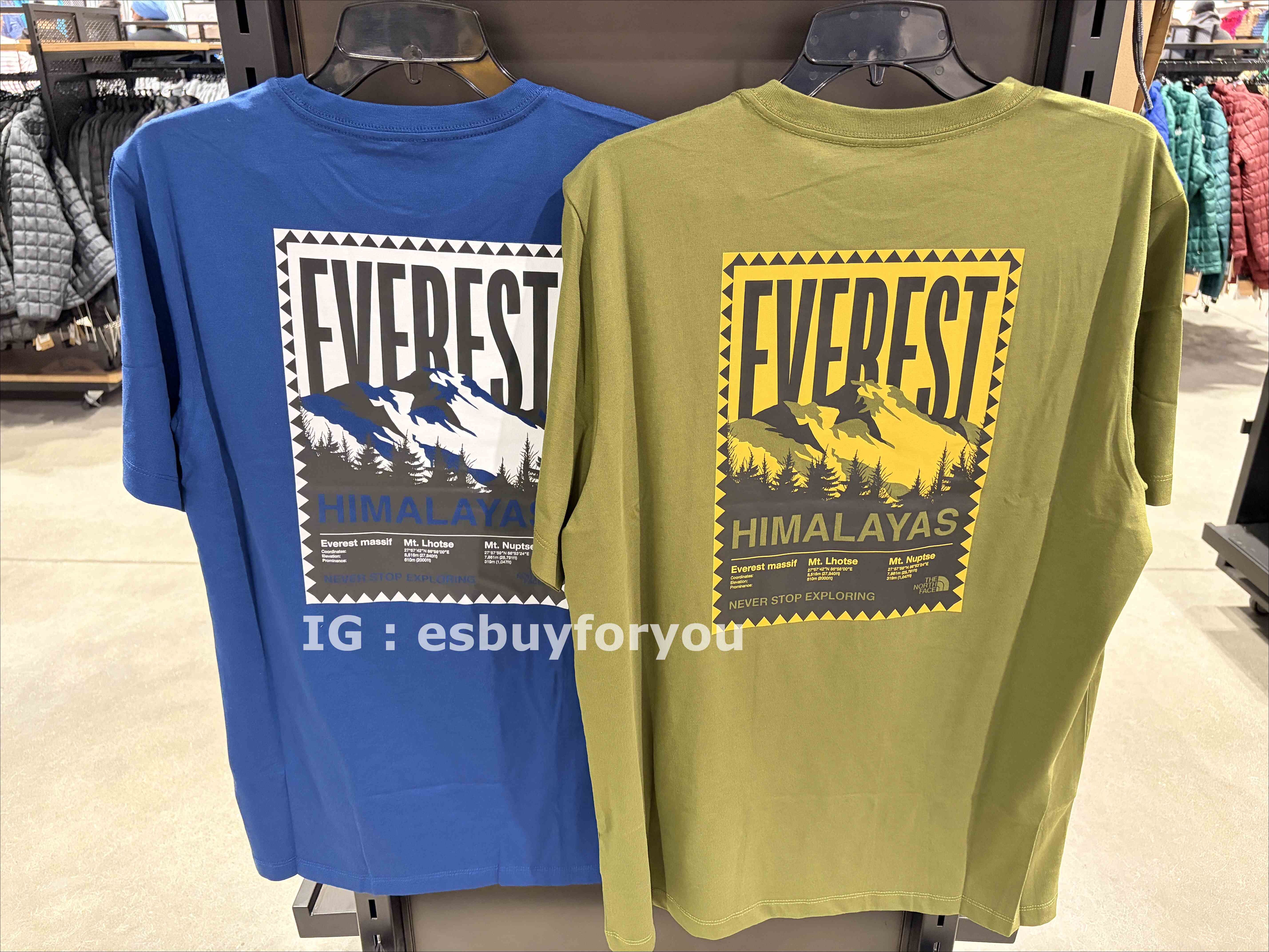 THE NORTH FACE 男大人 喜馬拉雅 正反山脈 短TEE (2色)