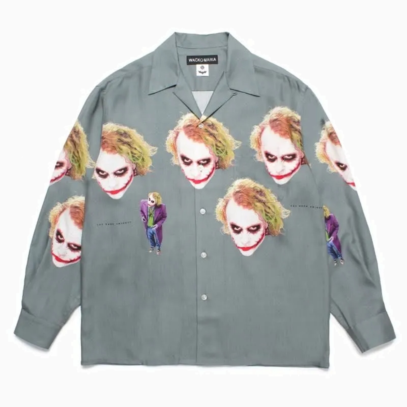 WACKO MARIA THE DARK KNIGHT TRILOGY / L/S HAWAIIAN SHIRT - GREY PRE ORDER ITEM (預訂中)