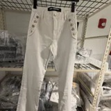 [S] KARL LAGERFELD WHITE/DENIM SAILOR BUTTON BOOTCUT JEAN, L6TKW203-2WD (SKL1654)