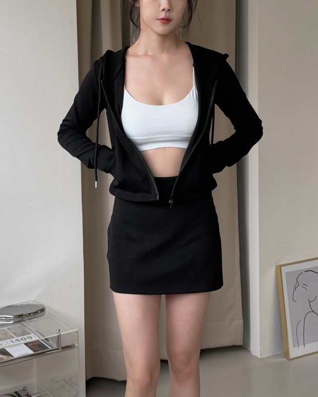 No drama skirt 歐美休閒褲裙 / 黑