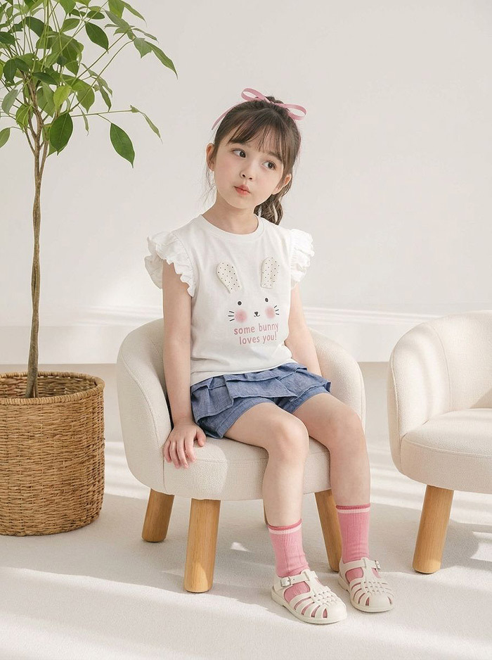 正韓夏orangemom 兩色兔兔上衣