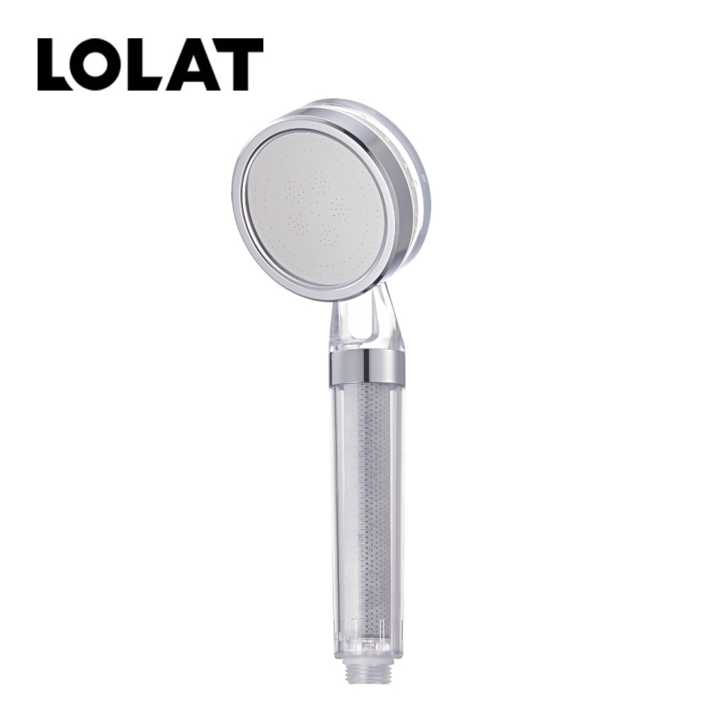LOLAT單段雙過濾除氯蓮蓬頭-透明HS601T