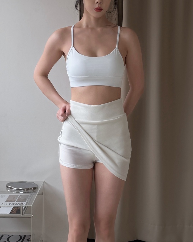 No drama skirt 歐美休閒褲裙 / 白