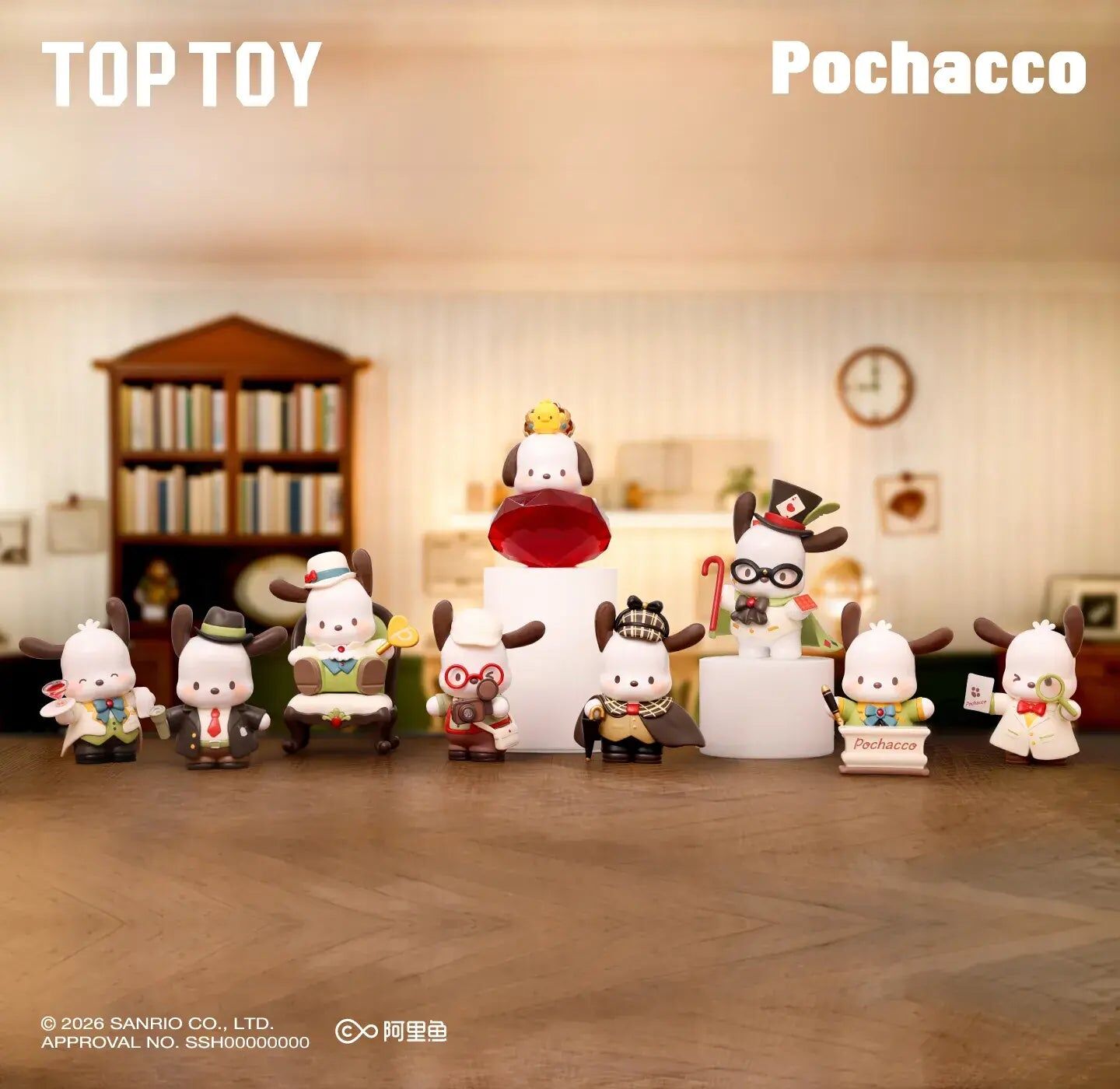 [預訂] TOPTOY Pochacco 鑽石偵探系列手辦盲盒