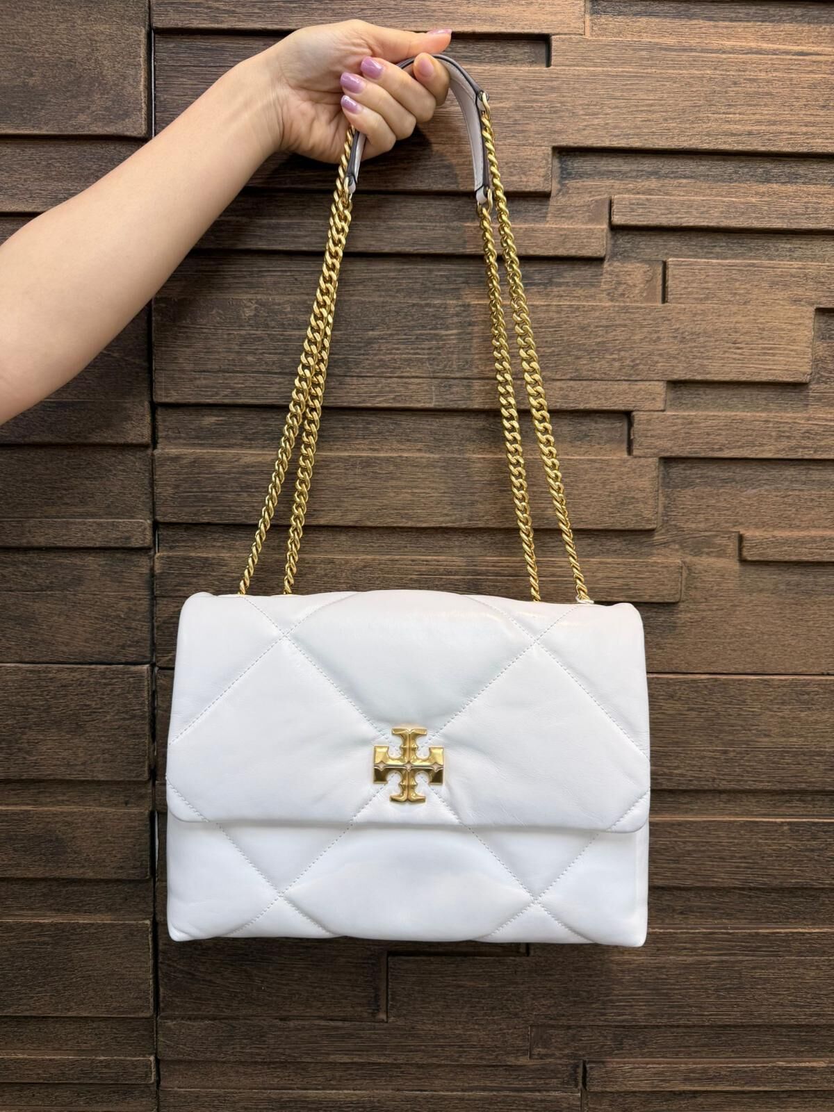 LYS01707 TORY BURCH Kira Diamond Quilt Convertible Shoulder Bag