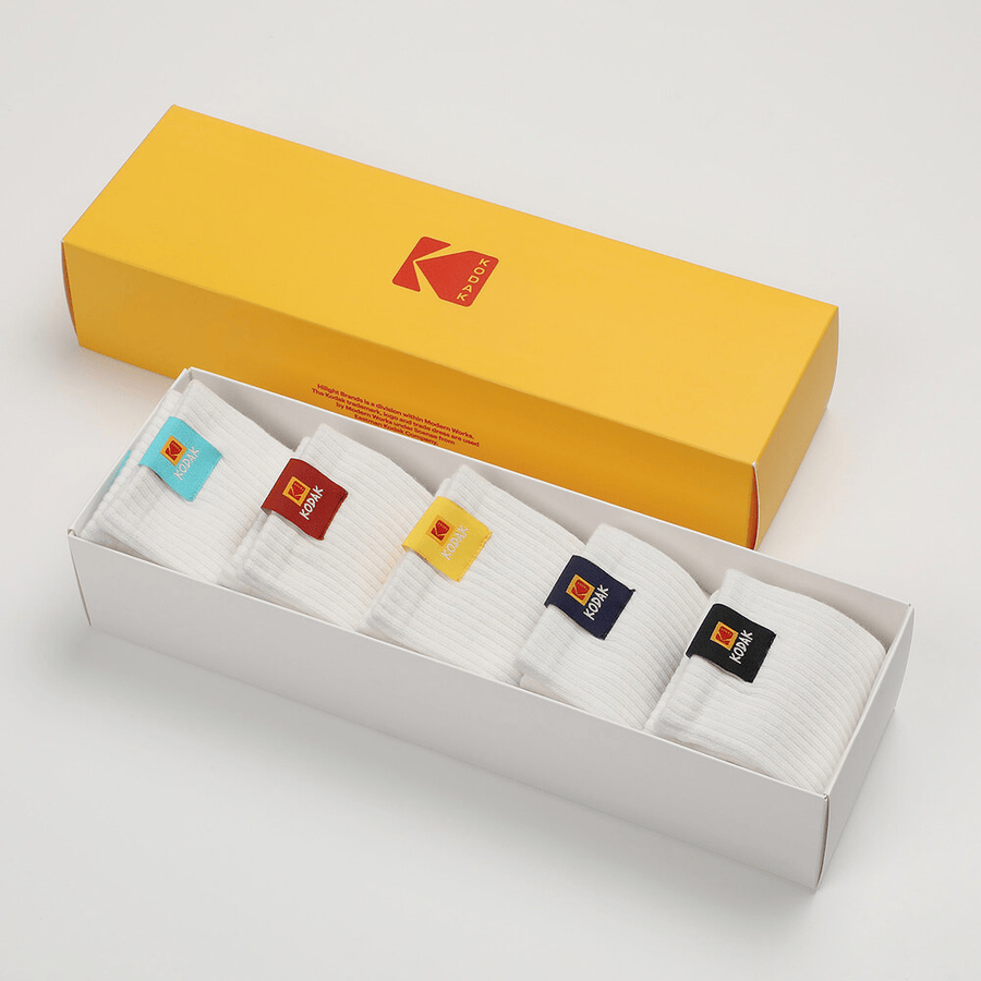 Kodak｜K6143LSC26MUL Color Label Crew Socks 5PC