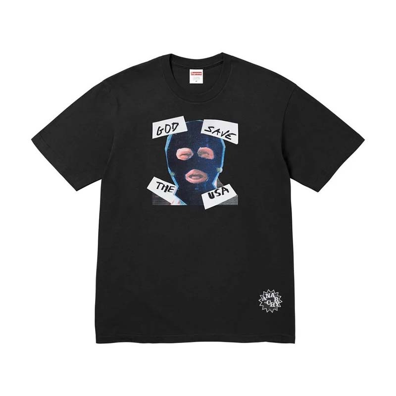 Supreme God Save Us Tee 惡搞 面罩 短袖 黑色 SS26T69-BK [台灣現貨]