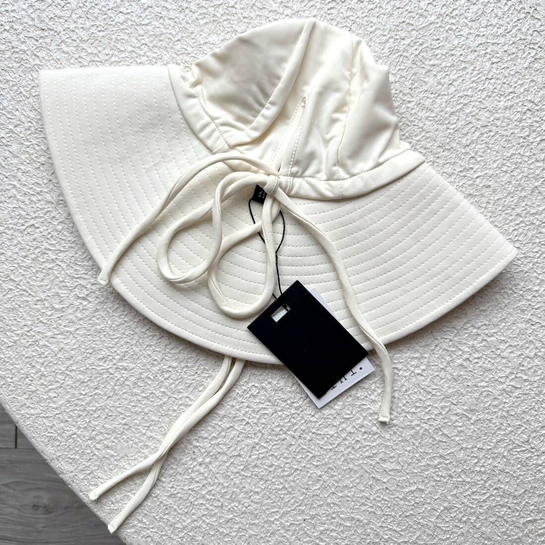 FINI.THELABEL 蝴蝶結防曬遮陽帽 floppy hat - cream