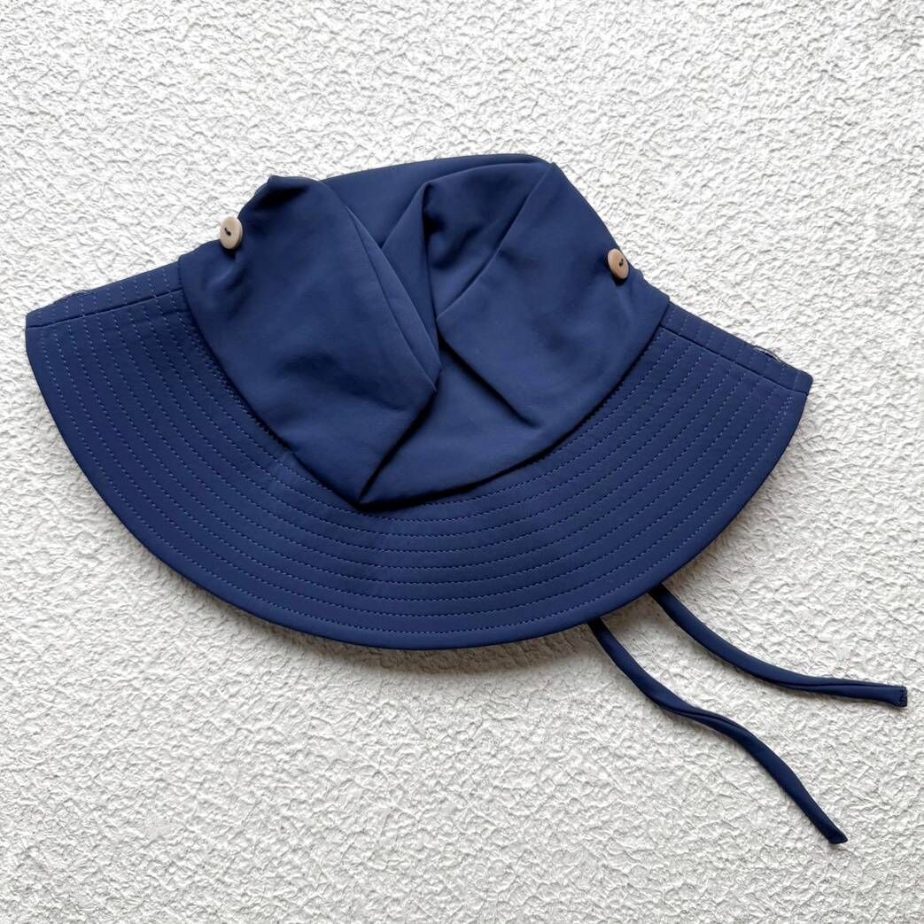 FINI.THELABEL 戲水水手防曬泳帽 sailor hat  swim - navy