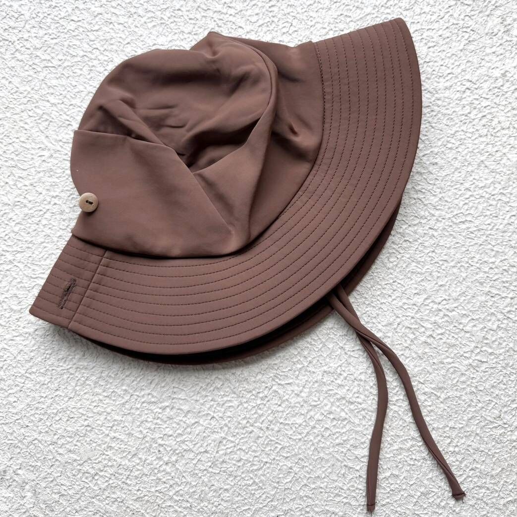FINI.THELABEL 戲水水手防曬泳帽 sailor hat  swim - chocolate