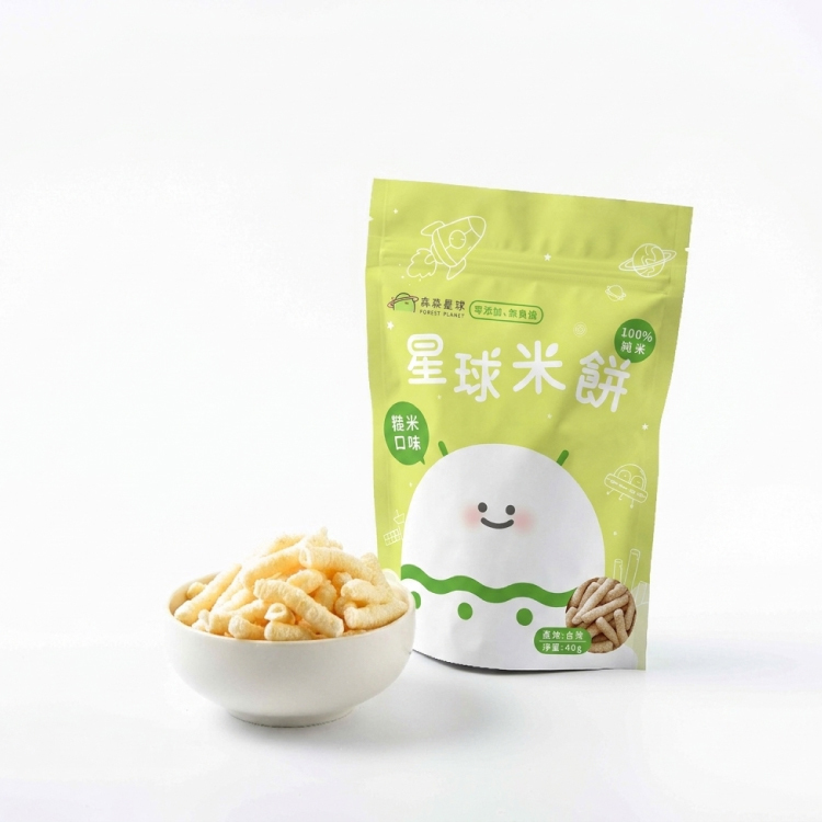 星球寶寶米餅｜糙米口味｜適合6個月以上｜單包入