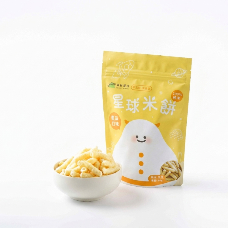 星球寶寶米餅｜南瓜口味｜適合6個月以上｜單包入