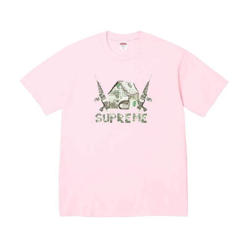 Supreme Origami Tee 摺紙鈔票 短袖 粉紅色 SS26T24-PK [台灣現貨]
