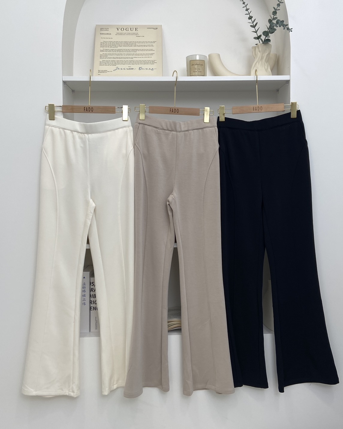 法朵Fado shop｜高腰修身彈力喇叭褲 273C075 四色