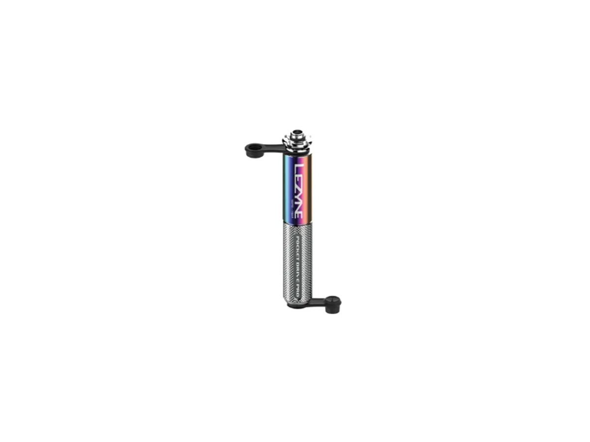 Lezyne POCKET DRIVE PRO NEO METALLIC / SILVER GLOSS - 隨身迷你打氣筒 彩鈦 / 銀