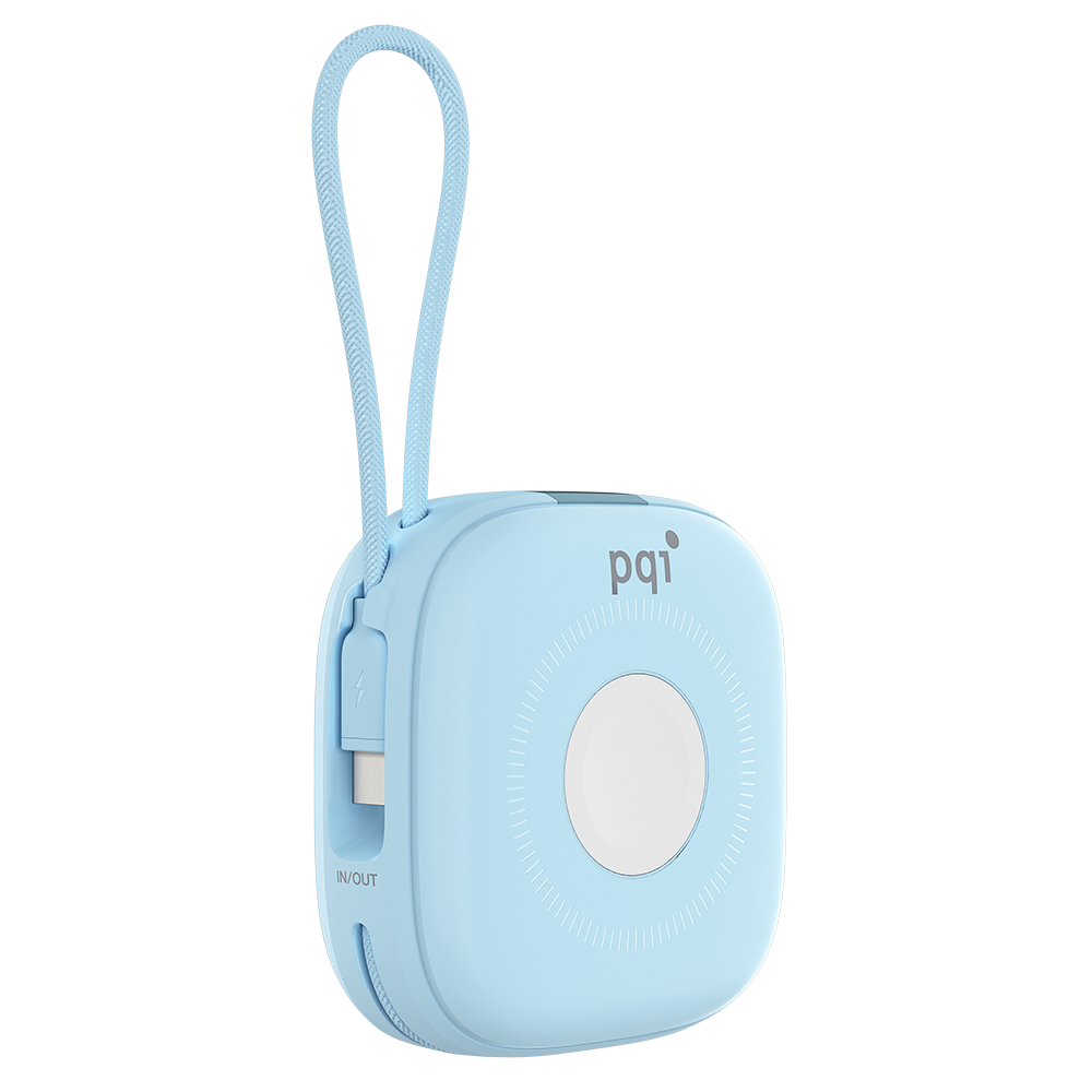 〔PD1002〕磁吸無線快充行動電源｜內建USB-C充電線，可同時為3台設備充電