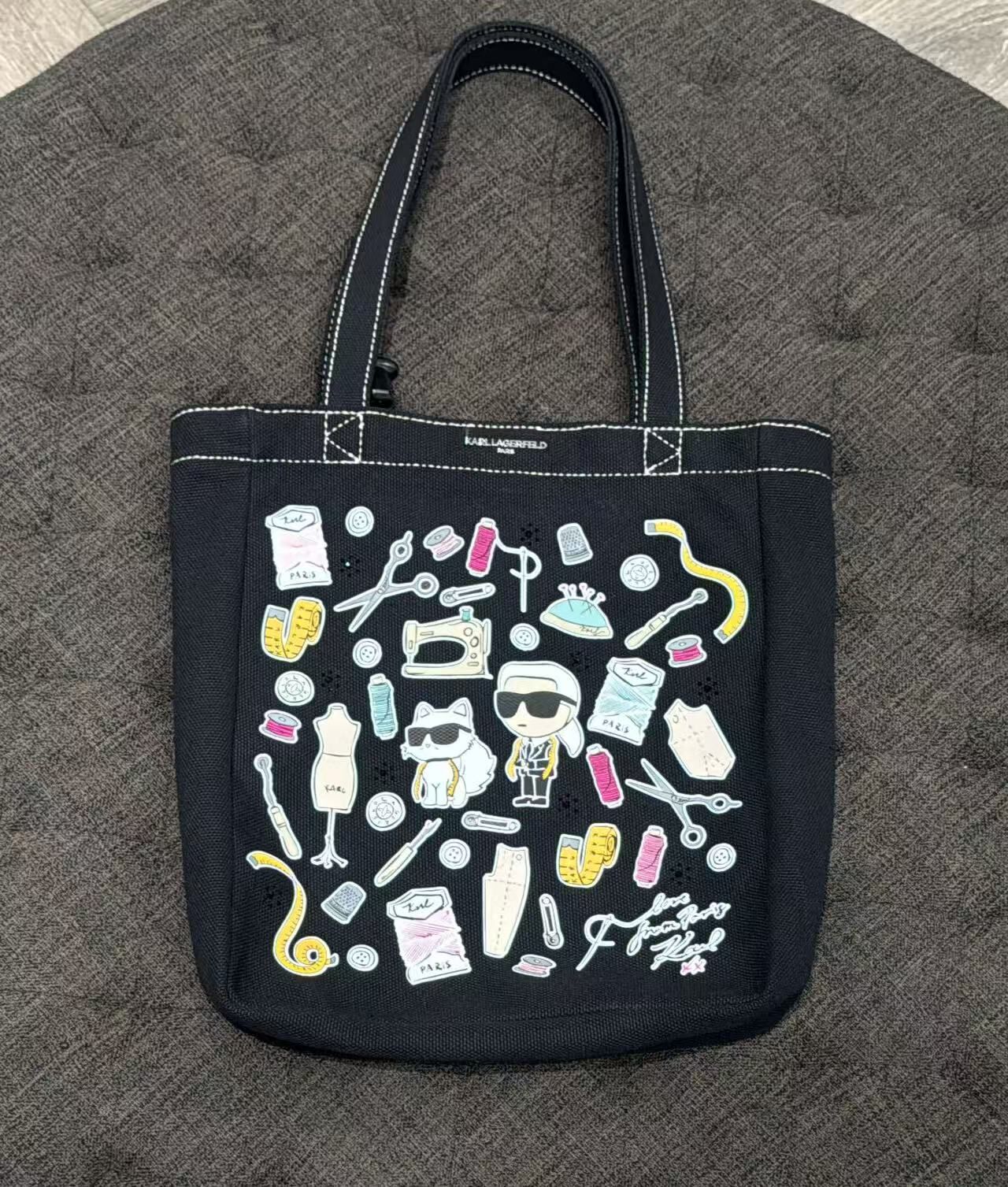 【預購】Karl Lagerfeld H050505 黑色設計師托特包