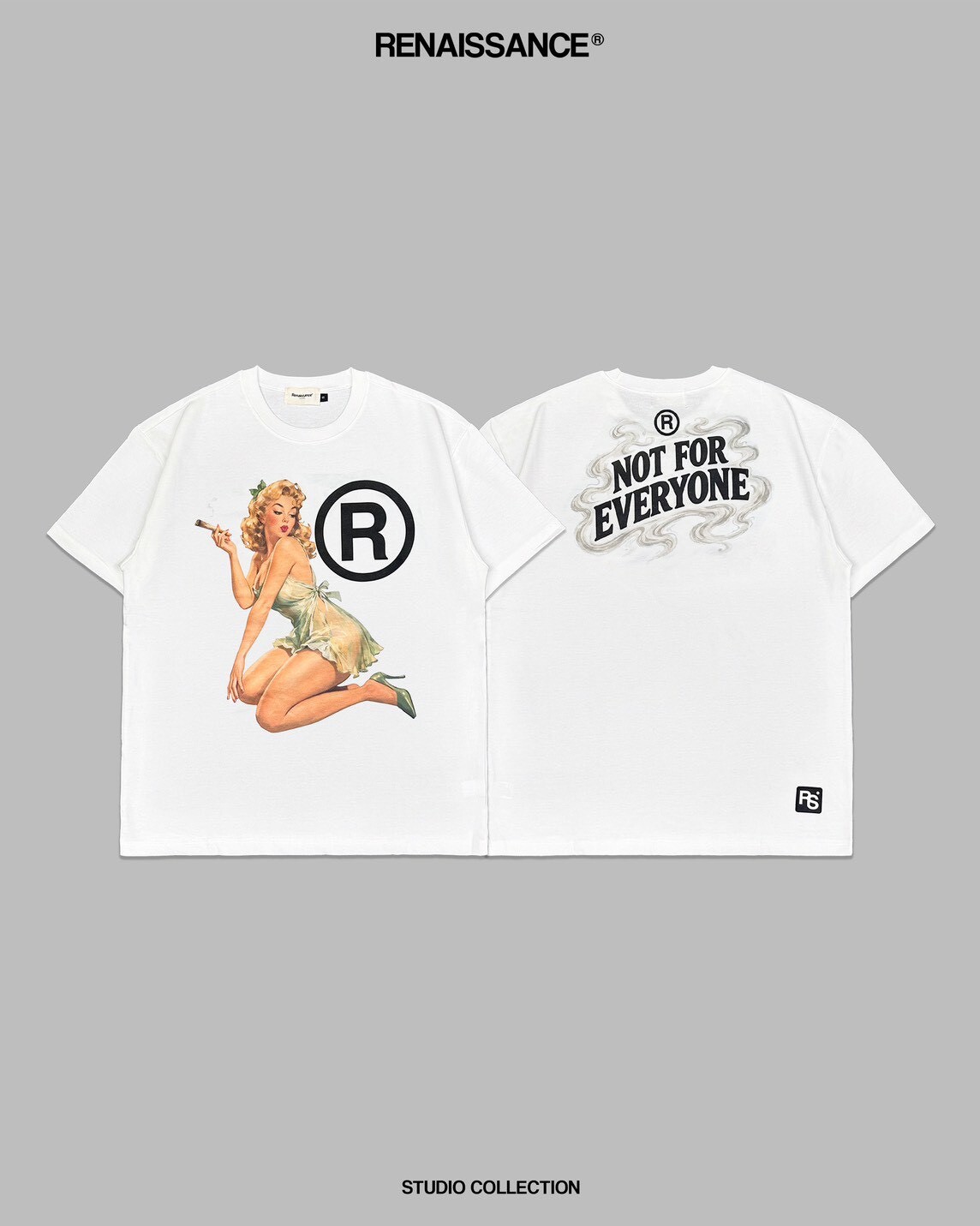 RENAISSANCE 420 Limited Edition Not For Everyone Tee - Sexy Girl Cigarette T-shirt