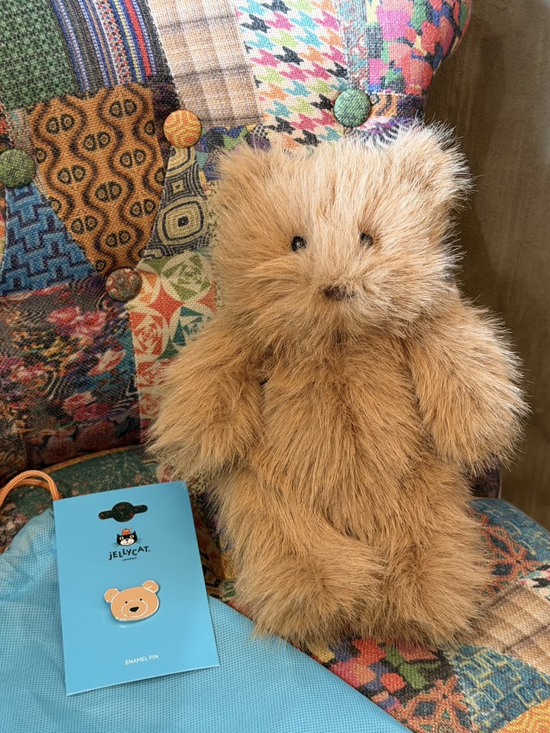 JELLYCAT 蓬蓬 炸毛 巴塞羅熊 棕色 22CM