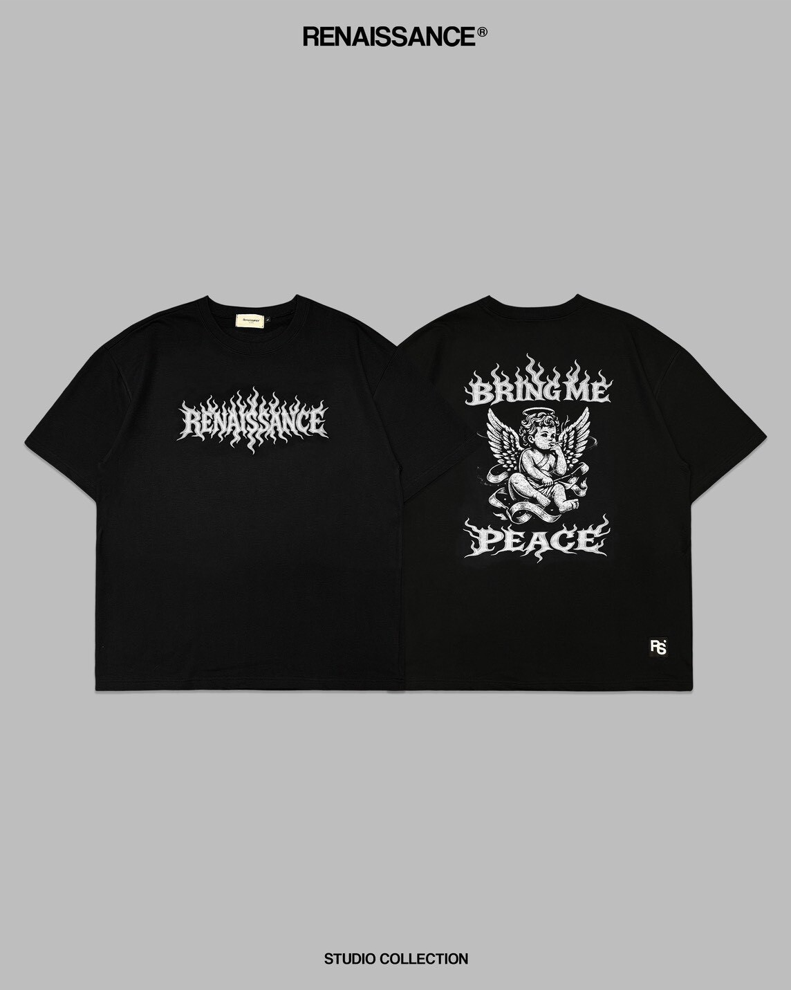 RENAISSANCE 420 Limited Edition Angel Flame Short-Sleeve Bring Me Peace Tee