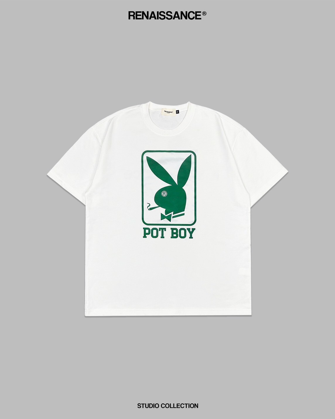 RENAISSANCE 420 Limited Edition Green Rabbit Boy Short-Sleeve Pot Boy Tee