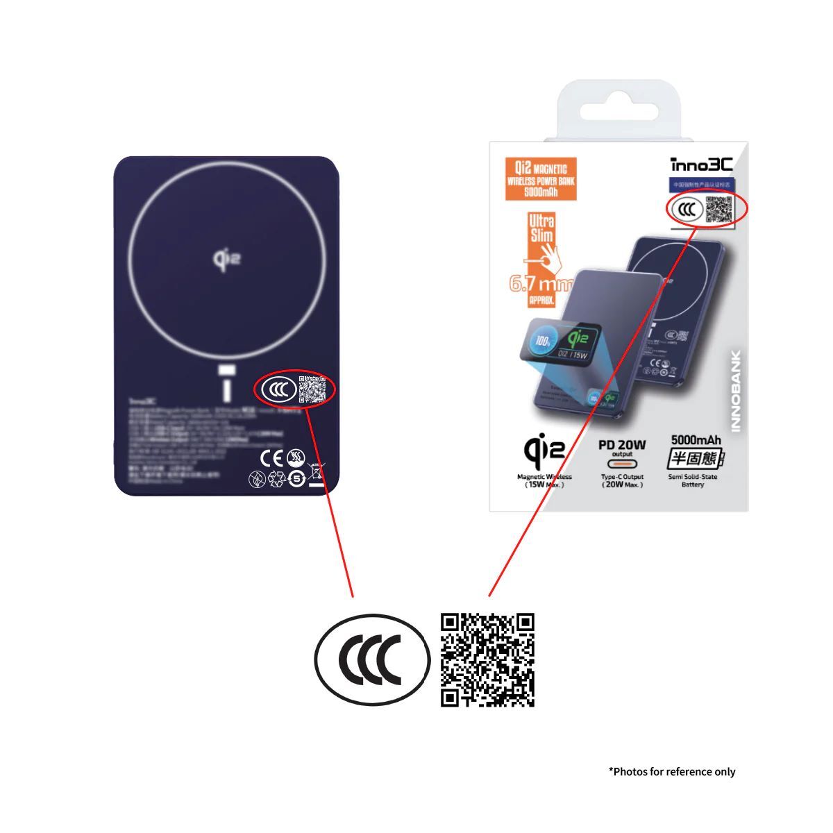 [ CCC 3C 認證 ] M16 qi2 半固態超薄磁吸無線充移動電源 5000mAh
